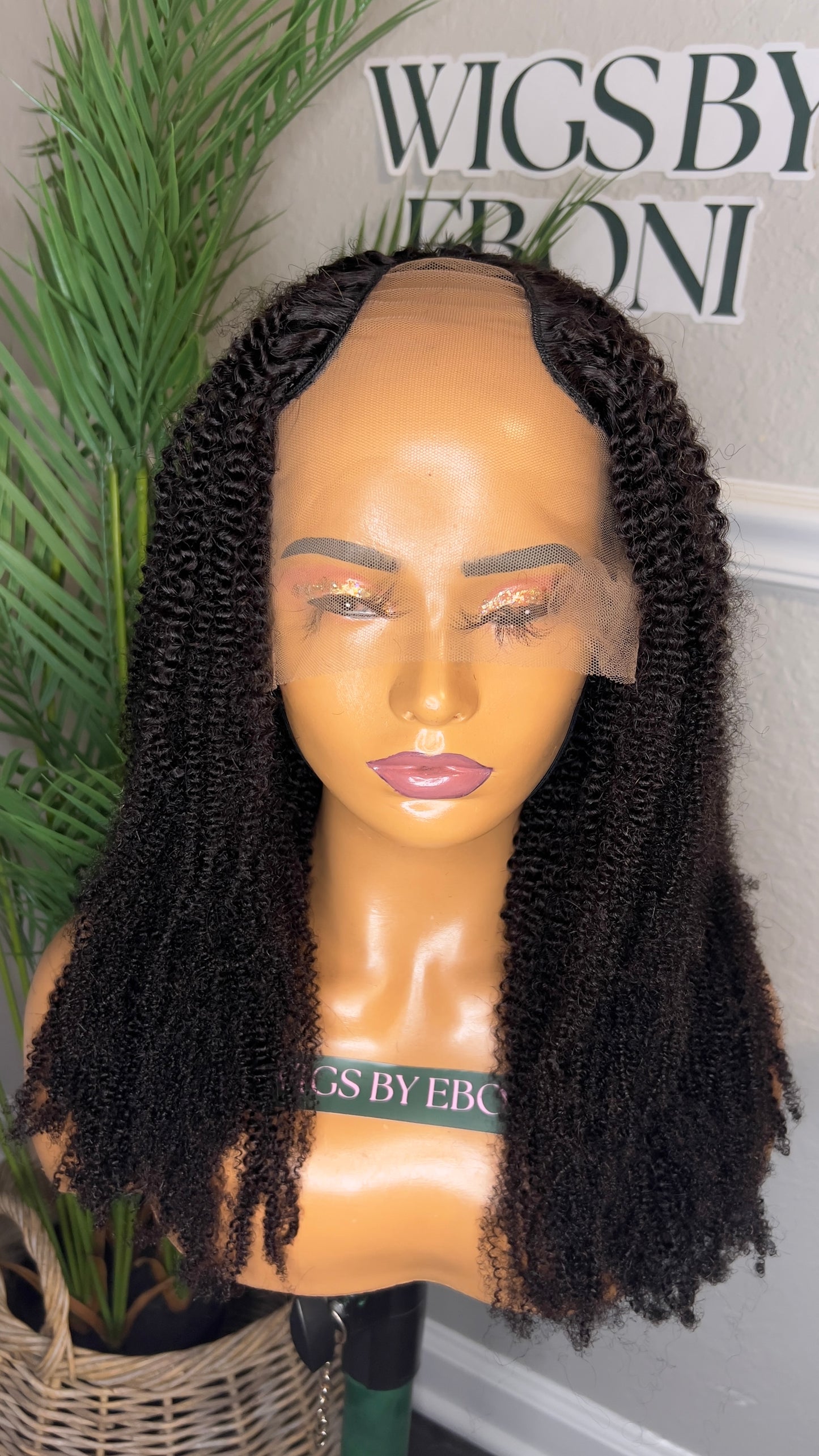 READY TO SHIP| 18" UPART KINKY COILY WIG