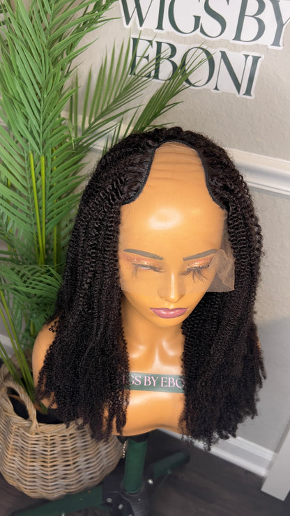 READY TO SHIP| 18" UPART KINKY COILY WIG